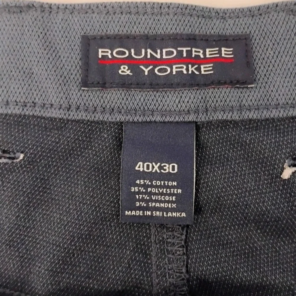 Roundtree & Yorke Mens 40x30 Blue Straight‎ Leg Andrew Pants Lightweight Jeans